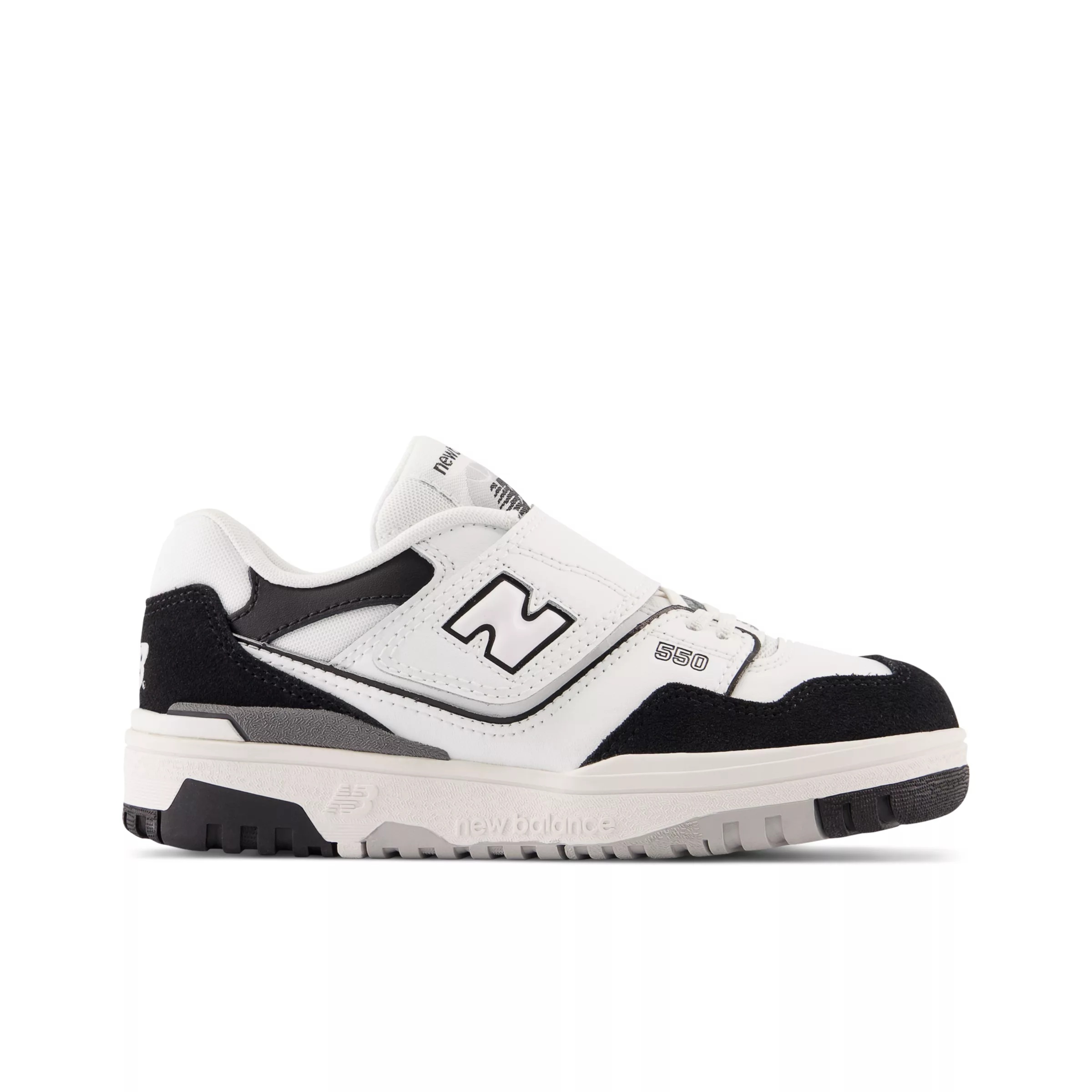 550 Bungee Lace with Top Strap White con black e rain cloud