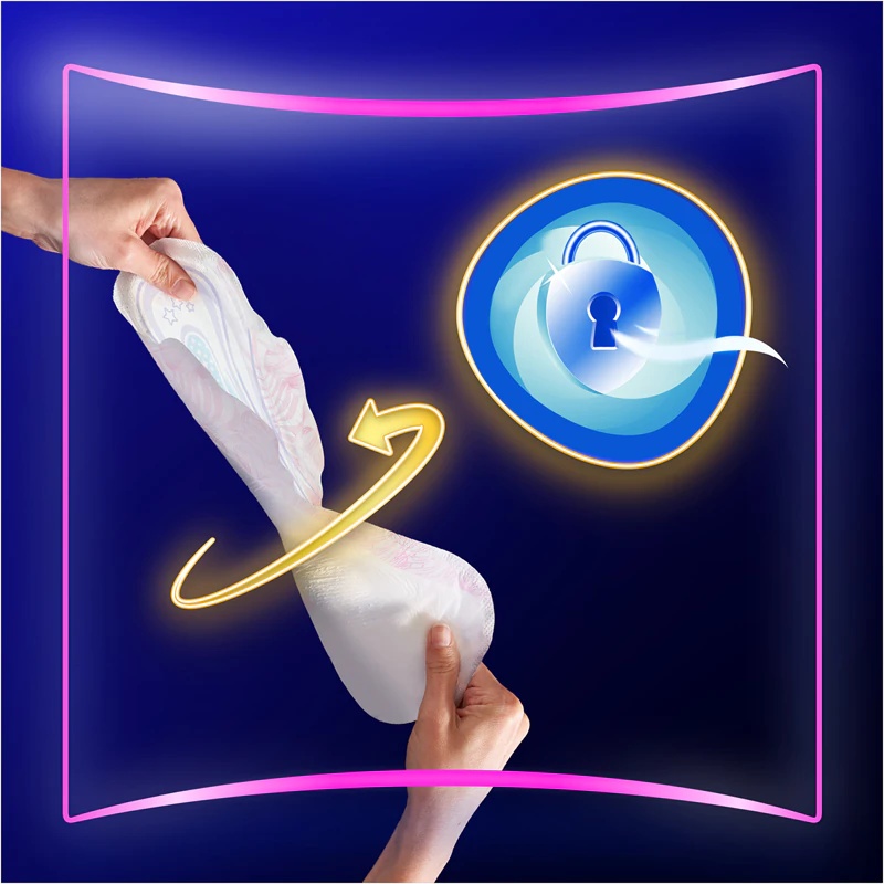 „Always Platinum Secure Night“ įklotai, 4 dydis