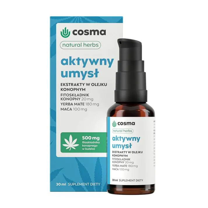 Cosma Cannabis Aktywny Umysł Natural Herbs Olejek