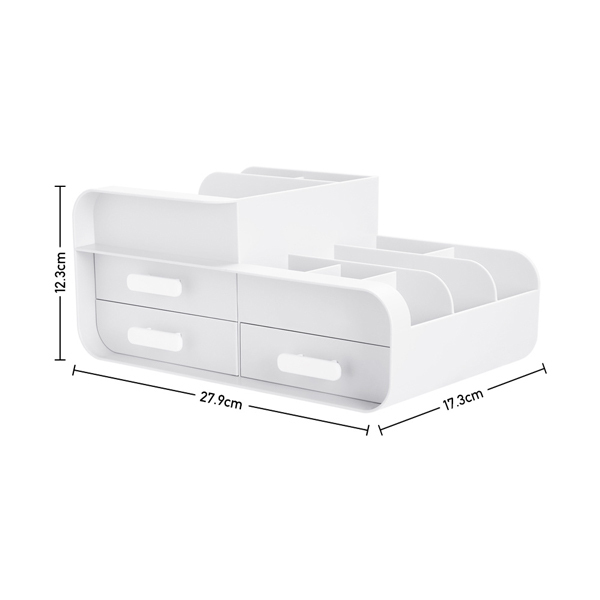 Organizador de mesa multifuncional de plástico Livingandhome