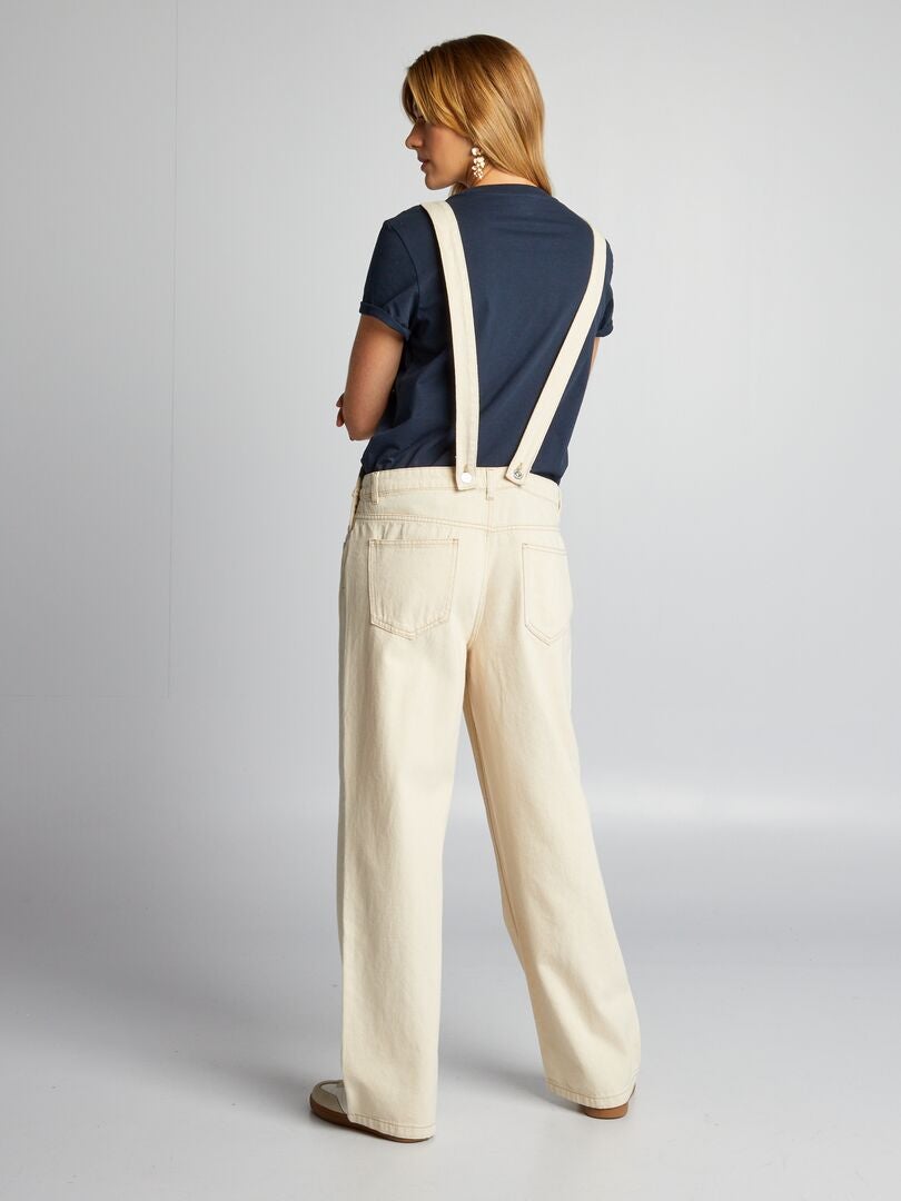 Spijkeroveralls - BEIGE
