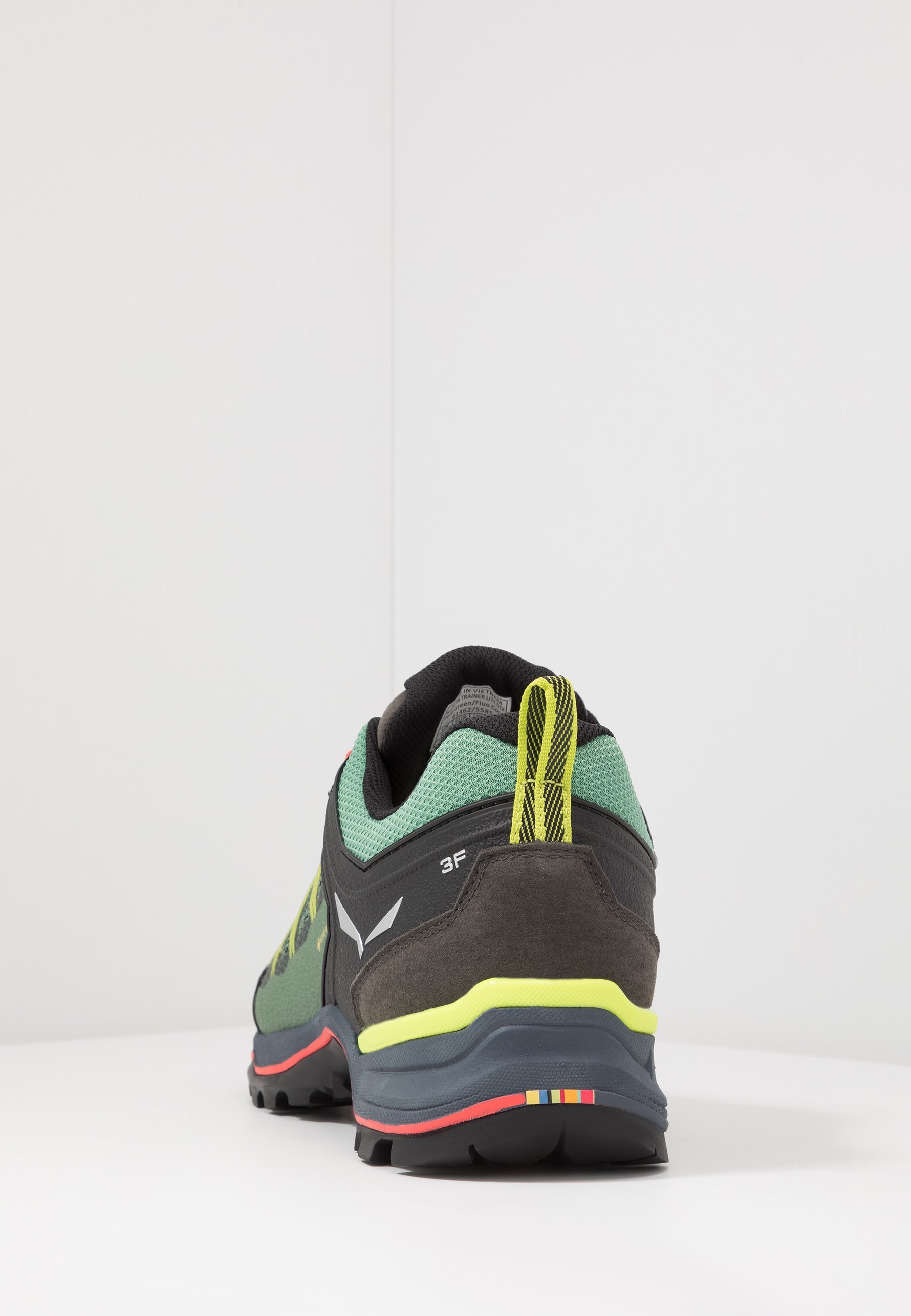 Salewa MOUNTAIN TRAINER LITE GORE TEX - Wandelschoenen - veldgroen/fluo koraal