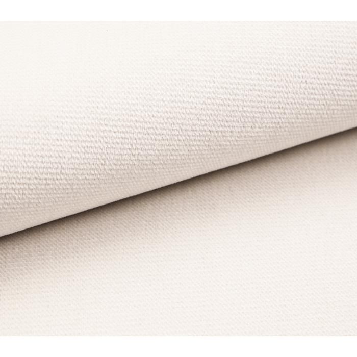 Canapé d’angle panoramique convertible Binigia U XL 6 places – Tissu velours beige  - 380 cm