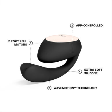 Vibrator Lelo Ida Wave črne barve 1 kos 1 kos