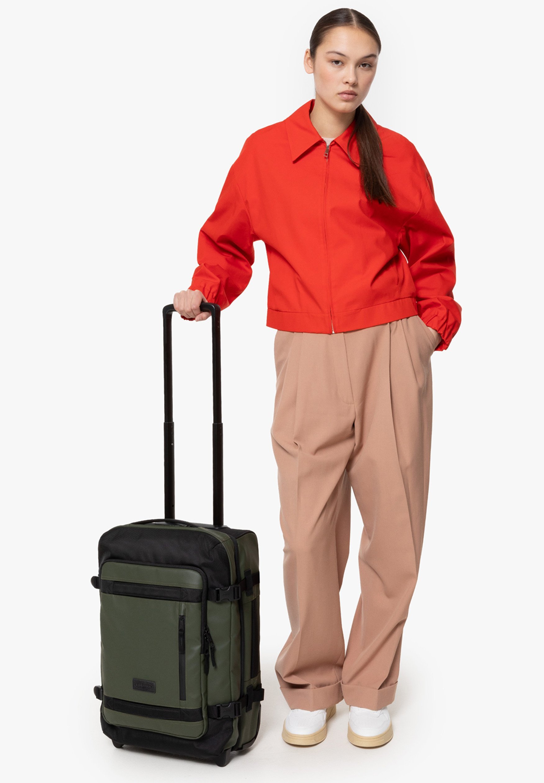 Eastpak TRANVERZ CNNCT S - Valigia con ruote - cnnct top kaki
