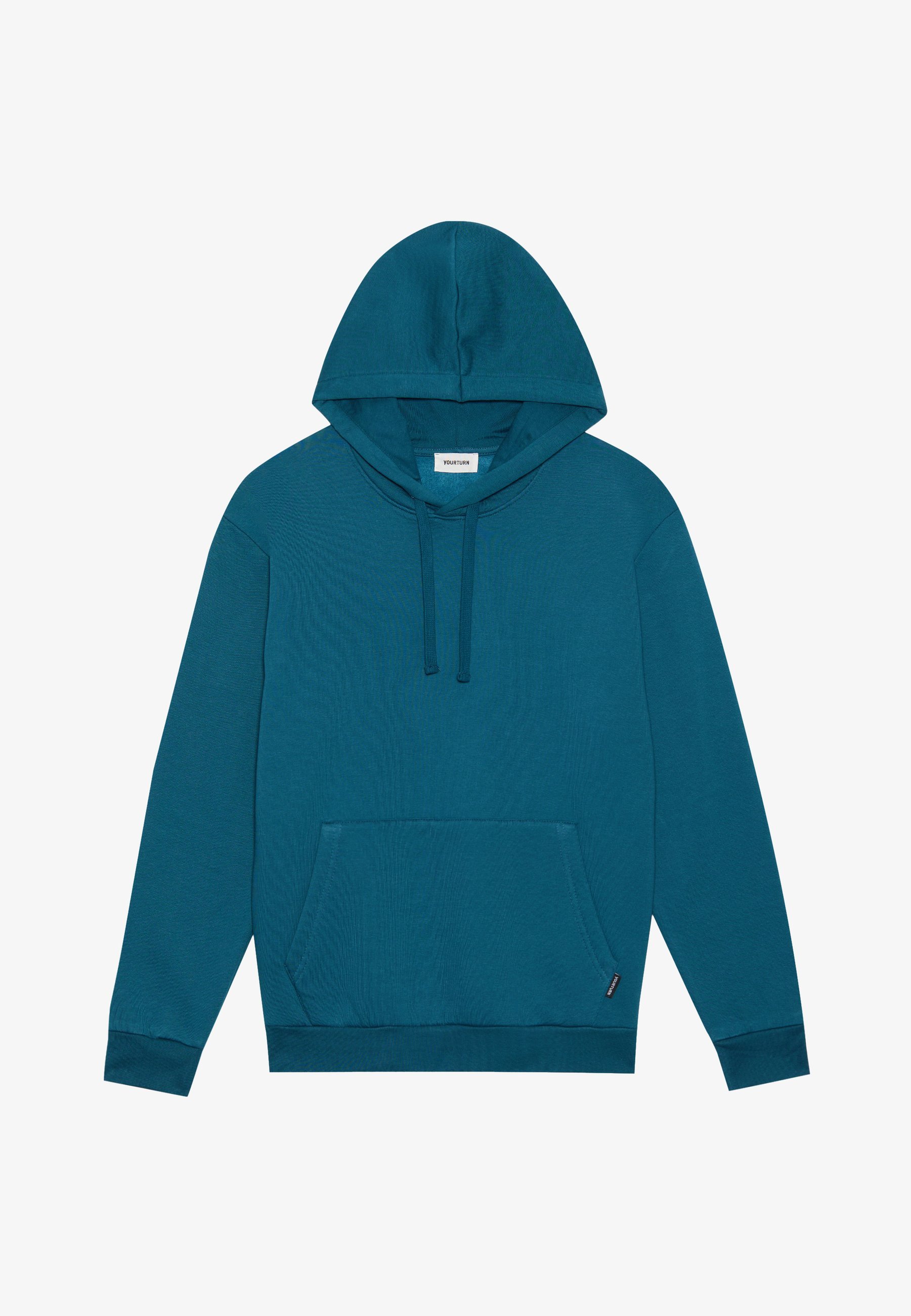YOURTURN UNISEXE - Sweat à capuche - turquoise
