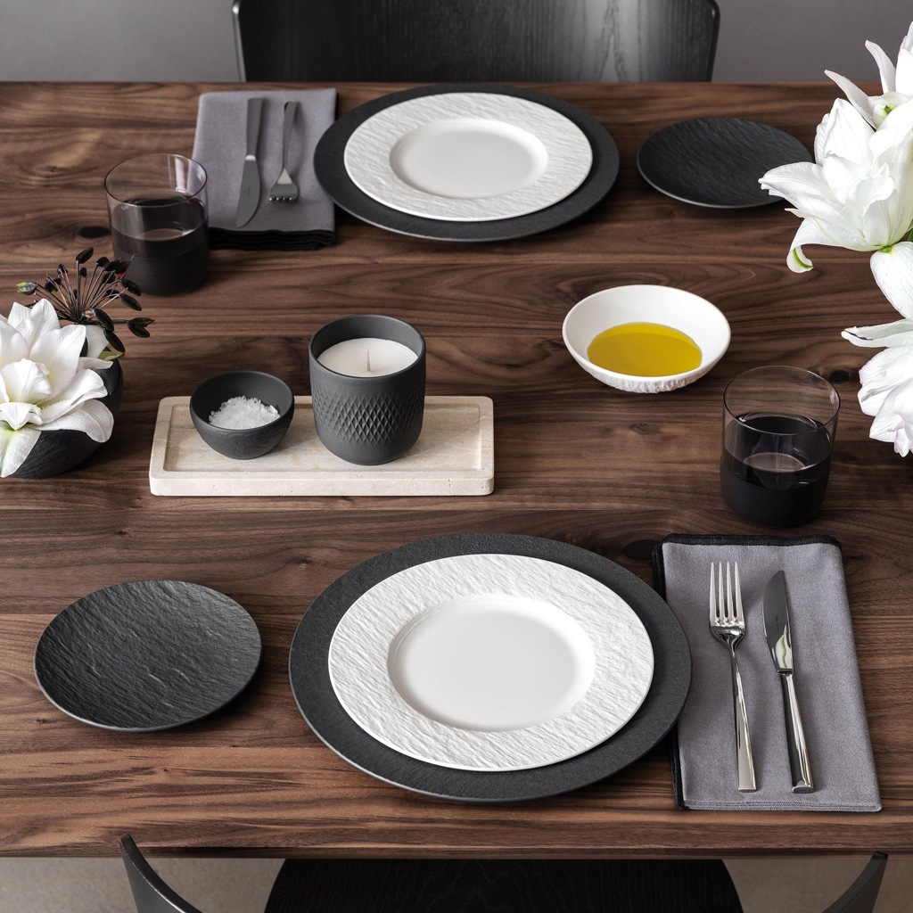Villeroy & Boch Manufacture Rock Blanc pusryčių lėkštė - 1 vnt.