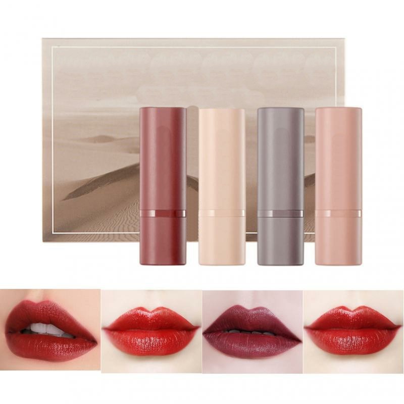 Coffret de 4 rouges à lèvres Twilight Light, hydratants, waterproof et longue tenue, pour femme (TSLM1)