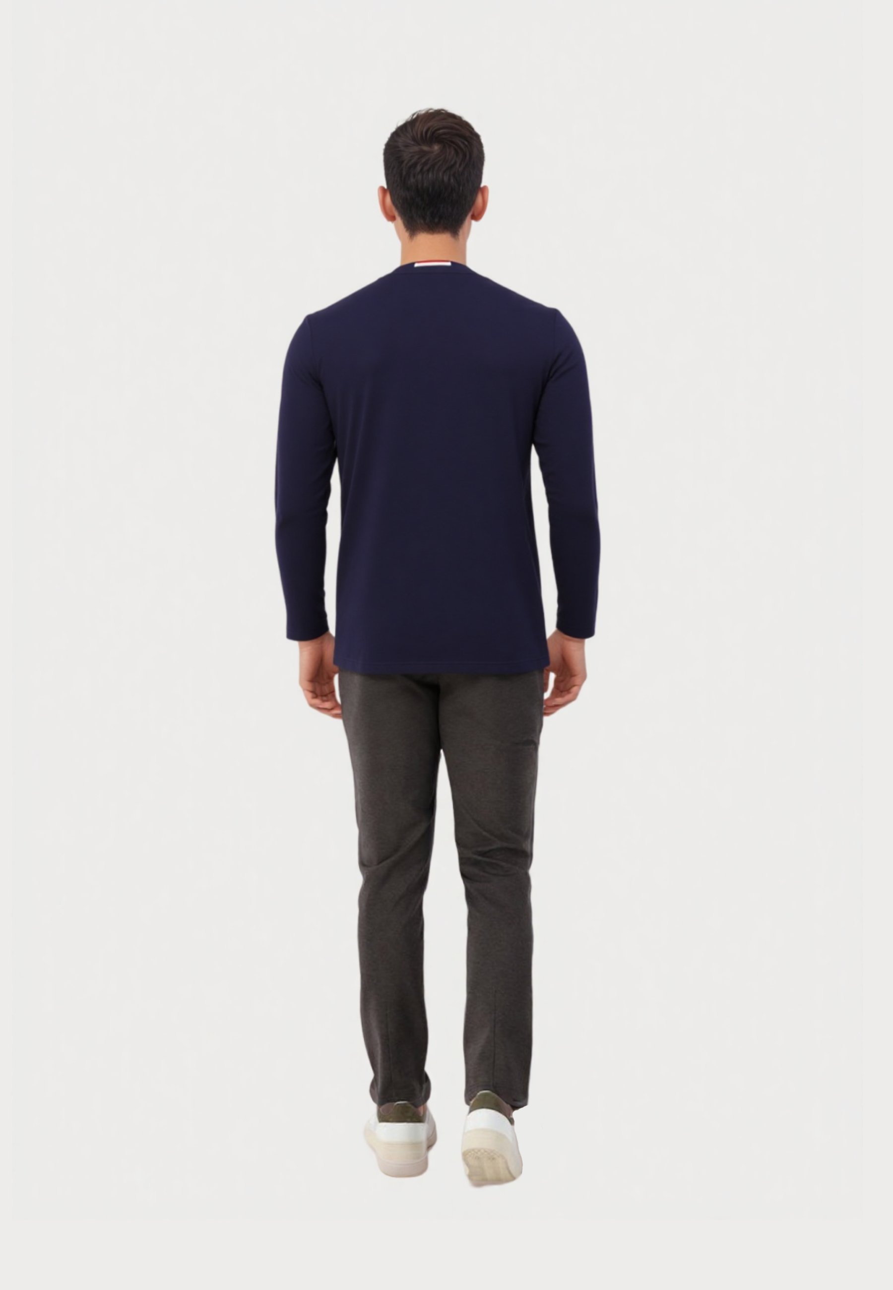 U.S. Polo Assn. LONGSLEEVE MIT RUNDHALSAUSSCHNITT R-NECK - Long sleeved top - dunkelblau