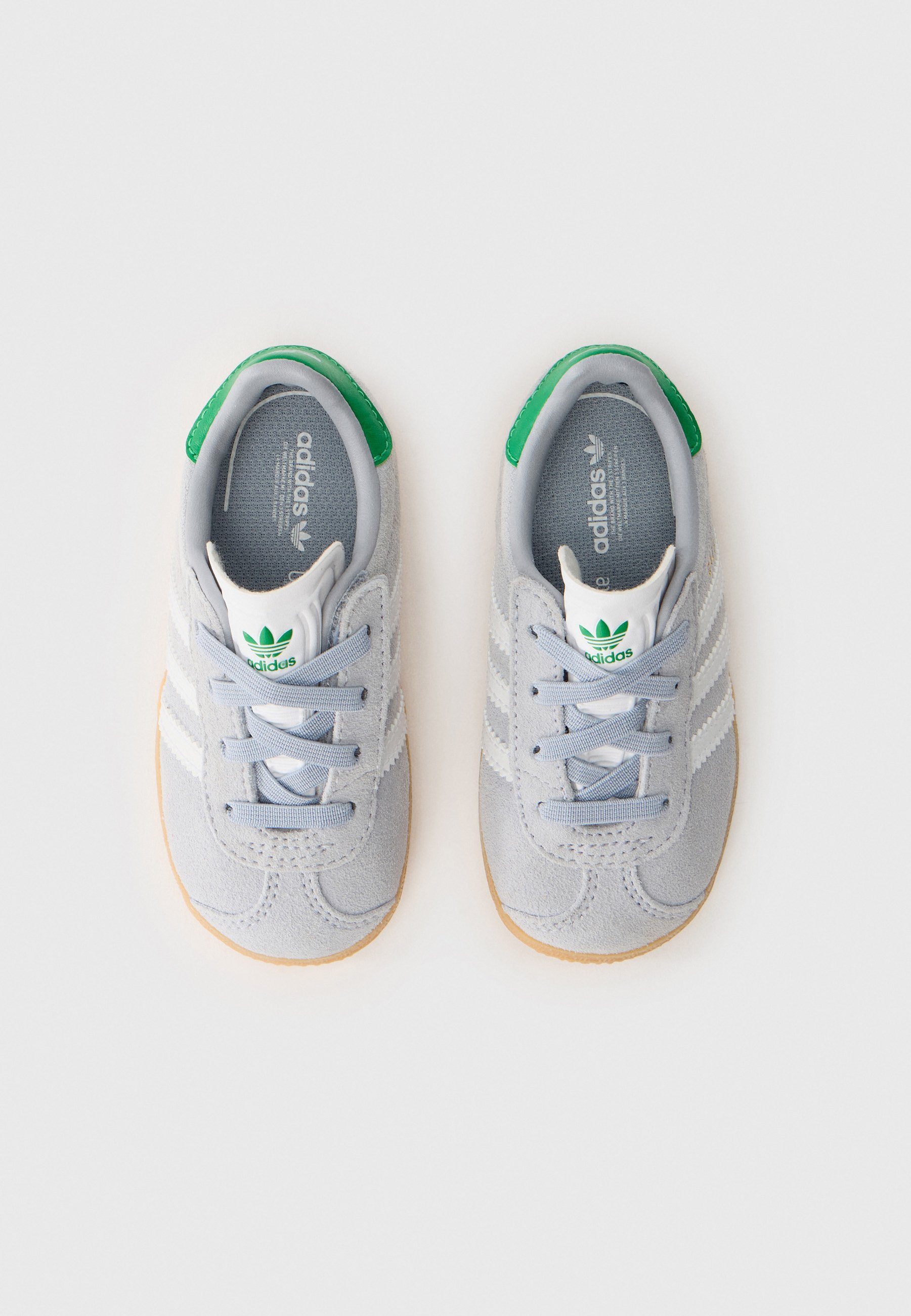 adidas Originals GAZELLE UNISEX - Sportbačiai - sidabrinės/baltos/žalios spalvos