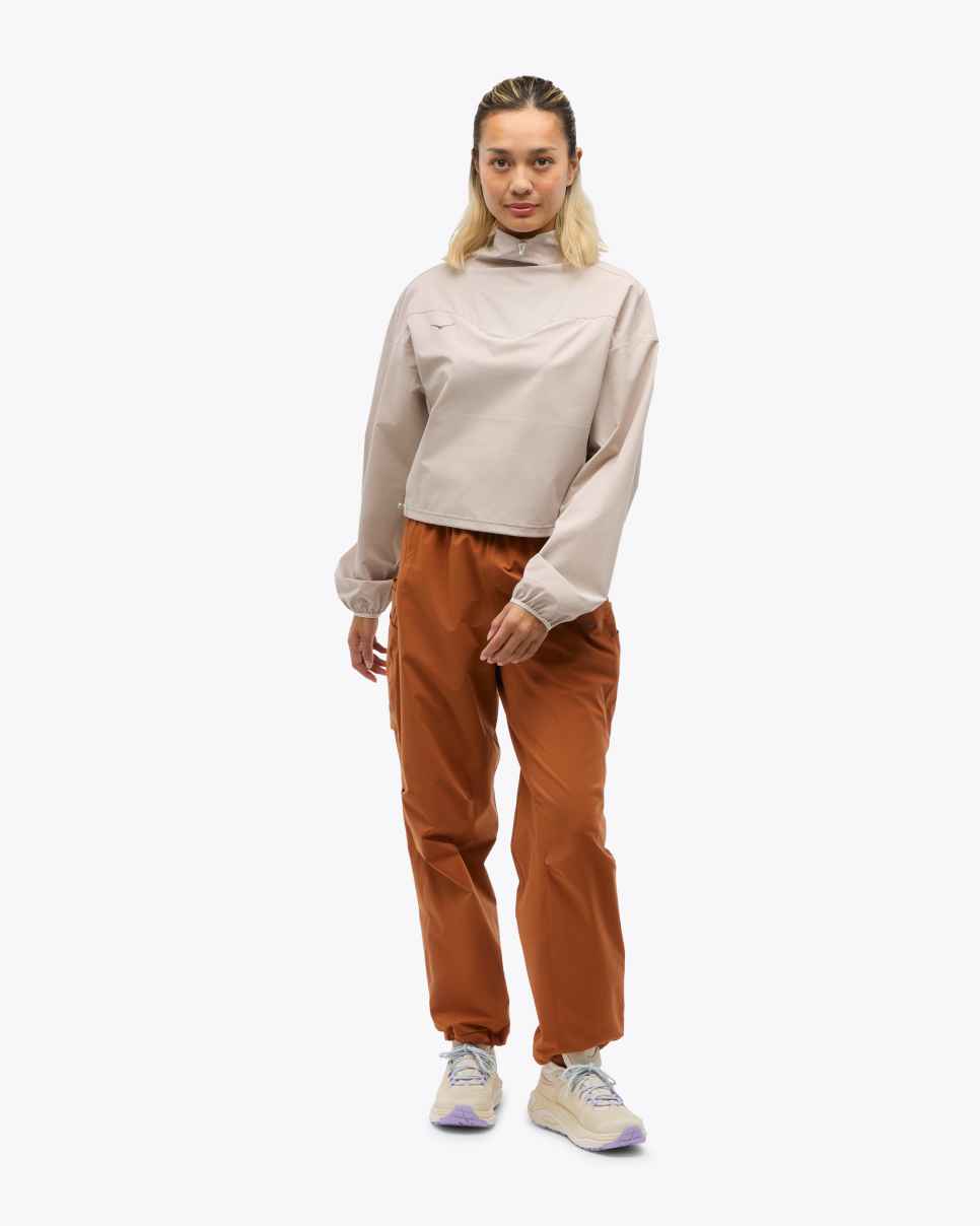 HOKA Woodland Outdoor Pullover Putty