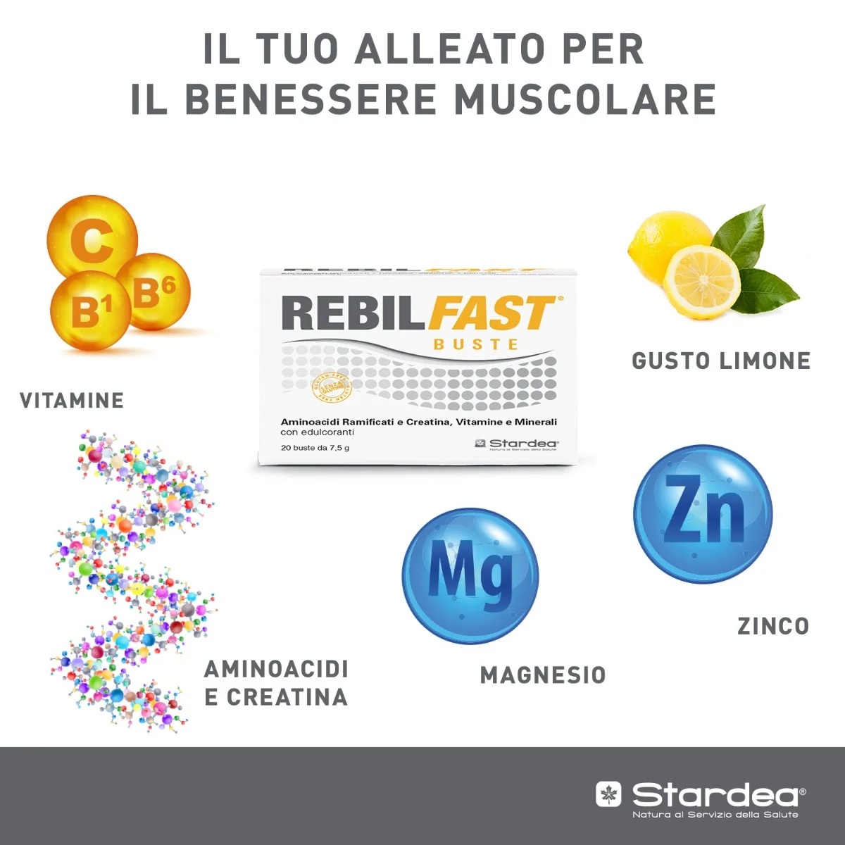 STARDEA Rebilfast 20 zakjes 7,5 g Voedingssupplement voor sporters