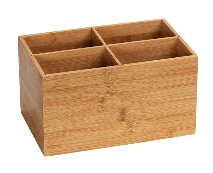 Organizer łazienkowy TERRA z 4 przegródkami, bambus, WENKO