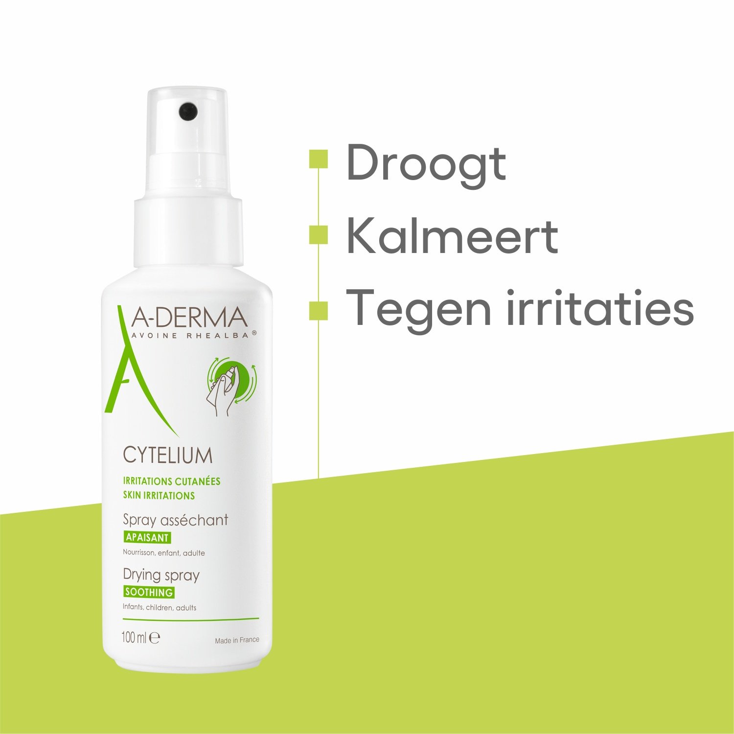 A-DERMA sprej na tvár CYTELIUM suchý sprej - 100 ml