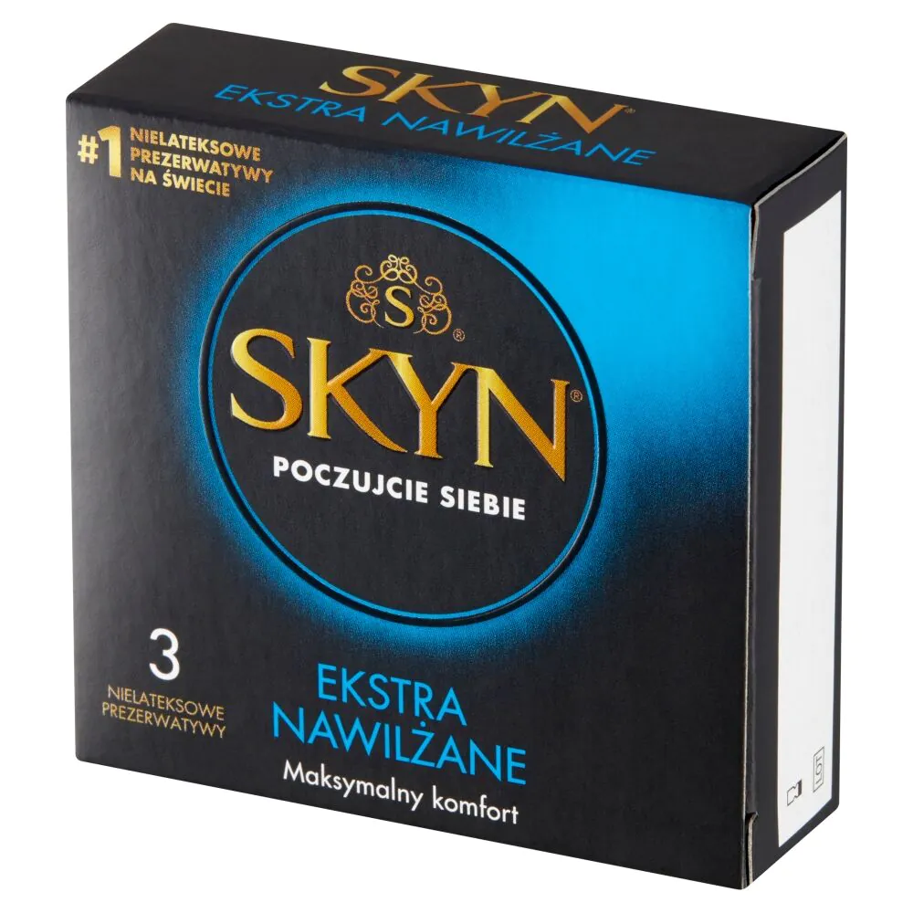 Skyn Ekstra Nawilżane Prezerwatywy, 3 szt.