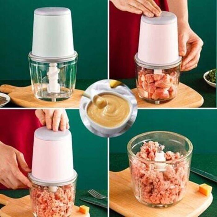 Mini mixeur pour bébés - OKZ - 300 ml - Chargement USB - Sans BPA - 6 lames en acier inoxydable - Portable sans fil