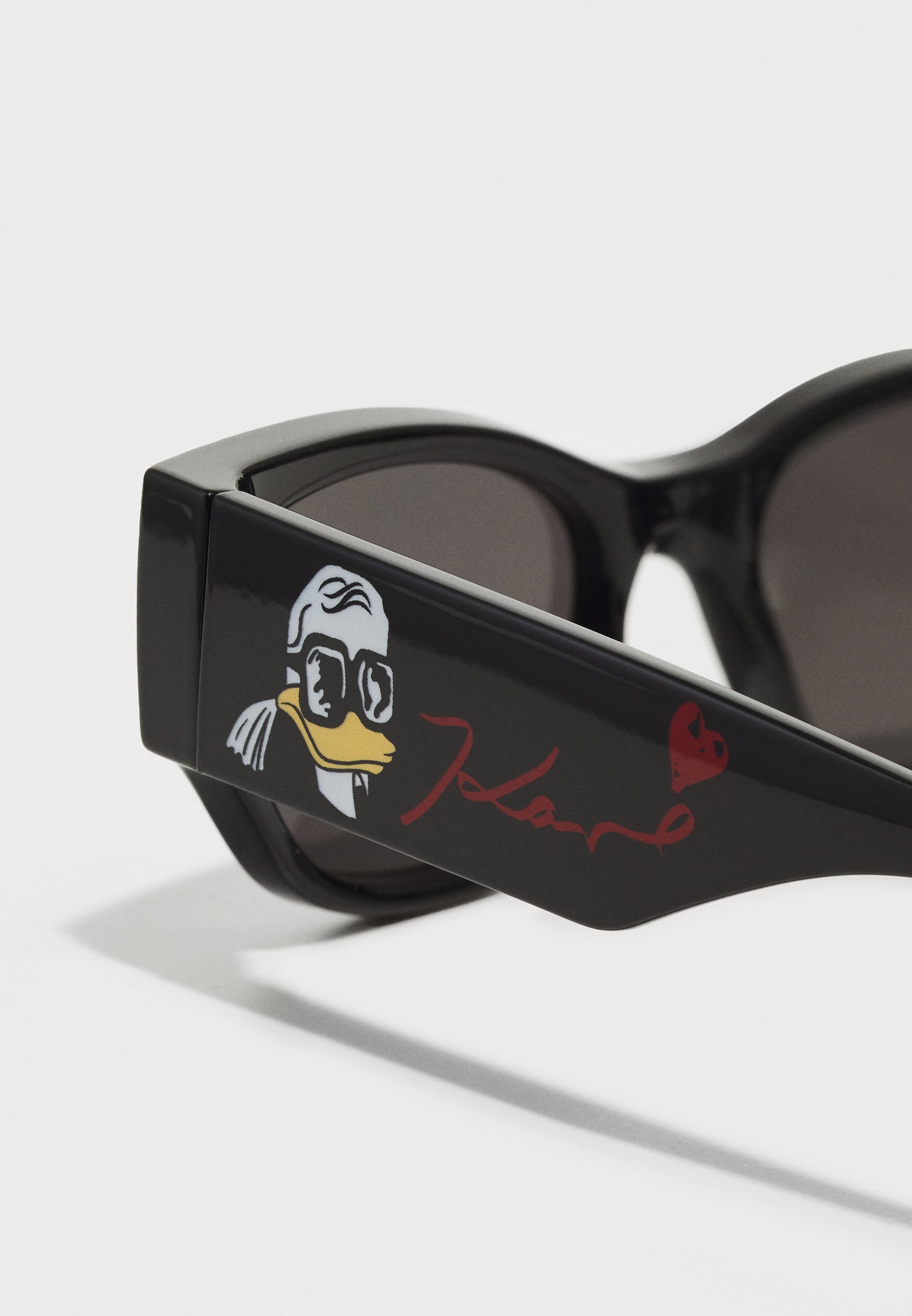 KARL LAGERFELD DISNEY UNISEX - Zonnebril - glanzend zwart