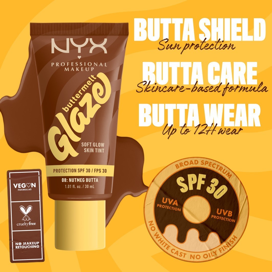 NYX Professional Makeup Foundation Buttermelt Glaze - 30 ml