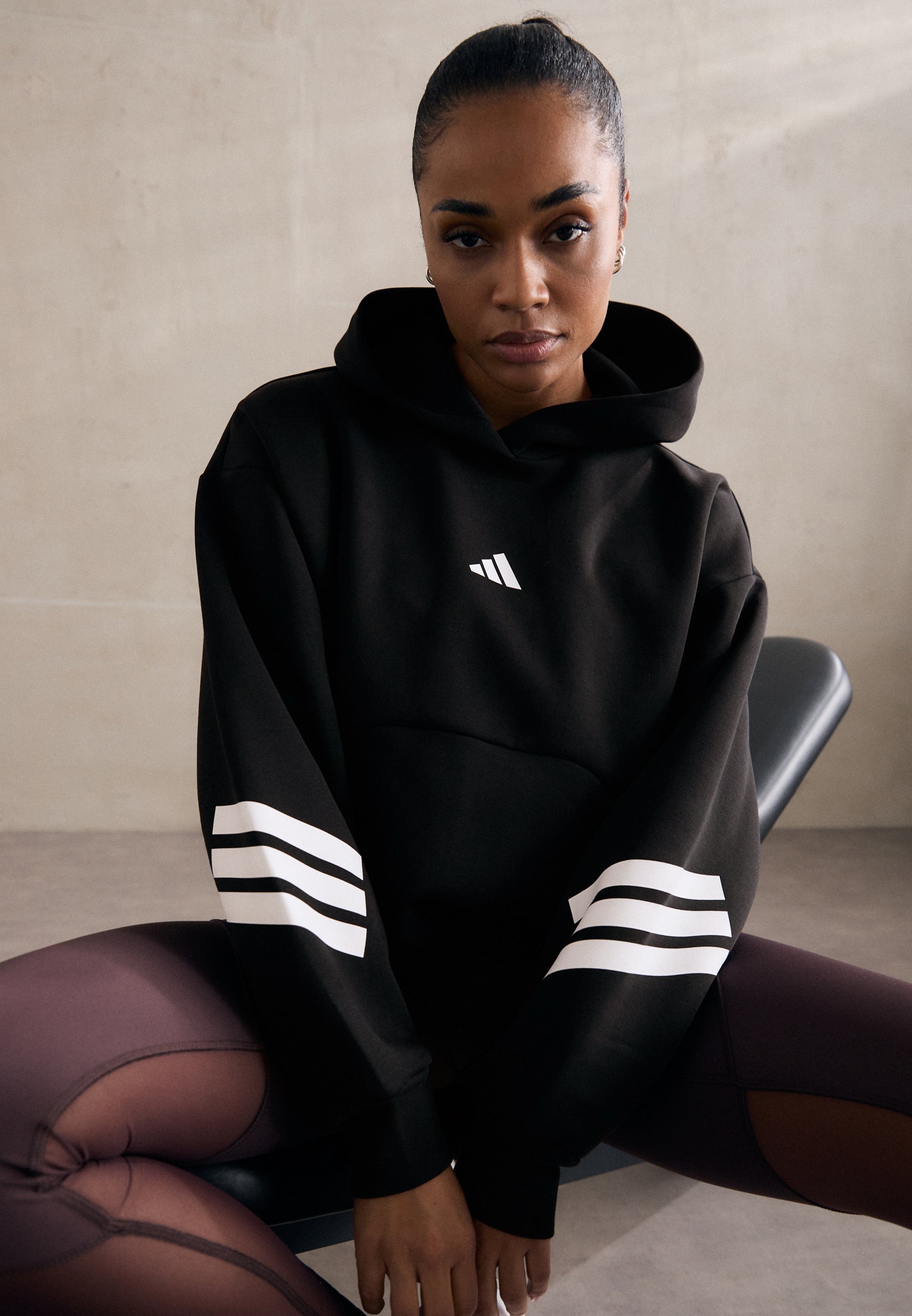 adidas Sportswear FUTURE ICON 3-STRIPES - Hoodie - zwart