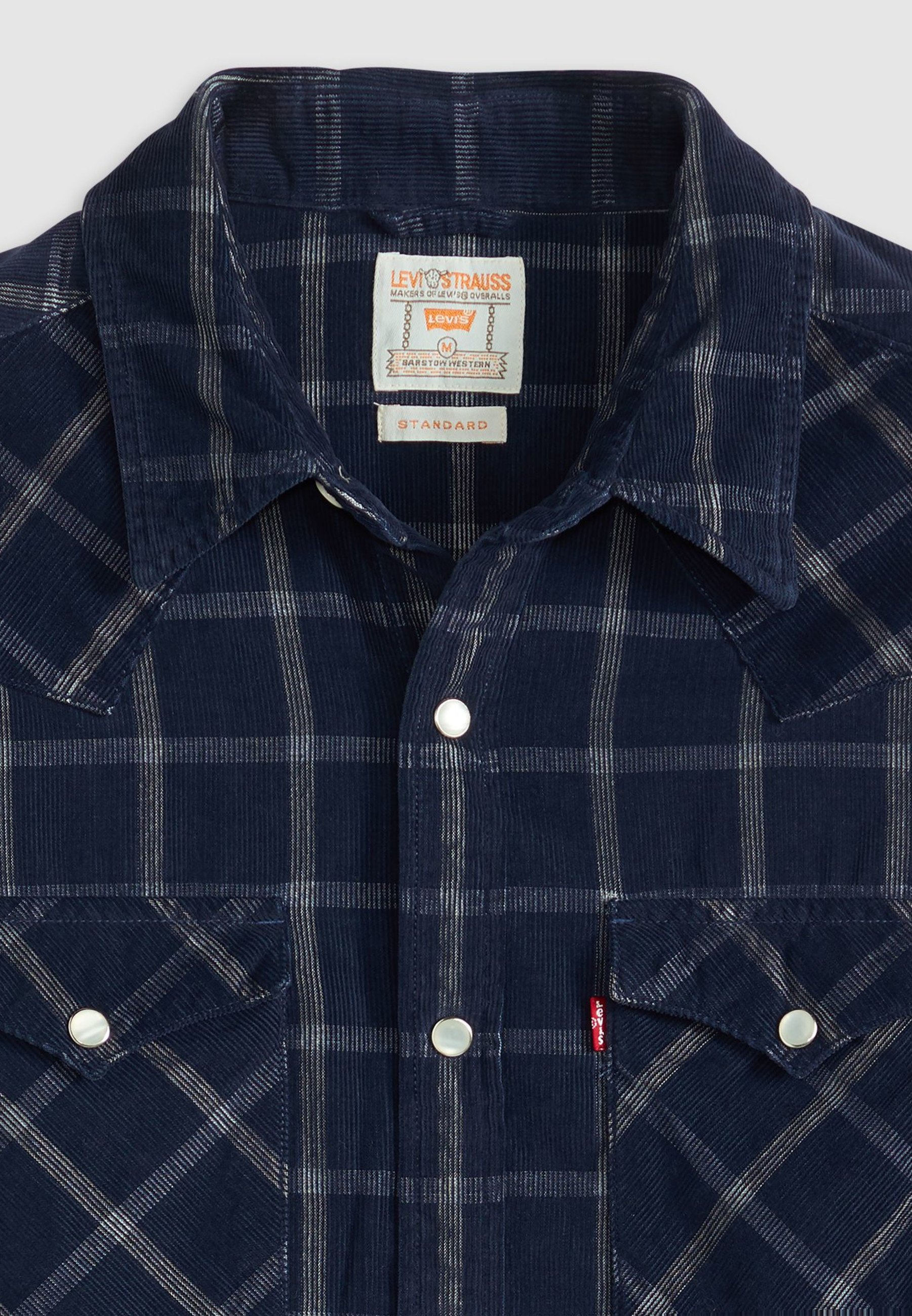 Levi's® BARSTOW WESTERN STANDARD - Camicia - velluto a coste indaco dory