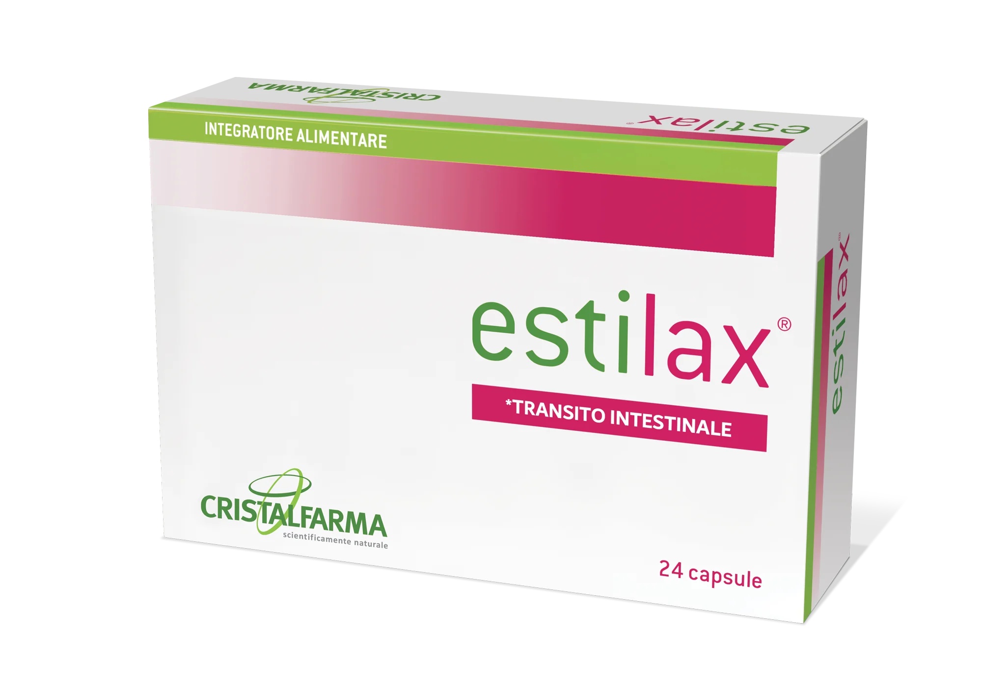 Complemento alimenticio Estilax de CRISTALFARMA, 24 cápsulas, sin gluten.