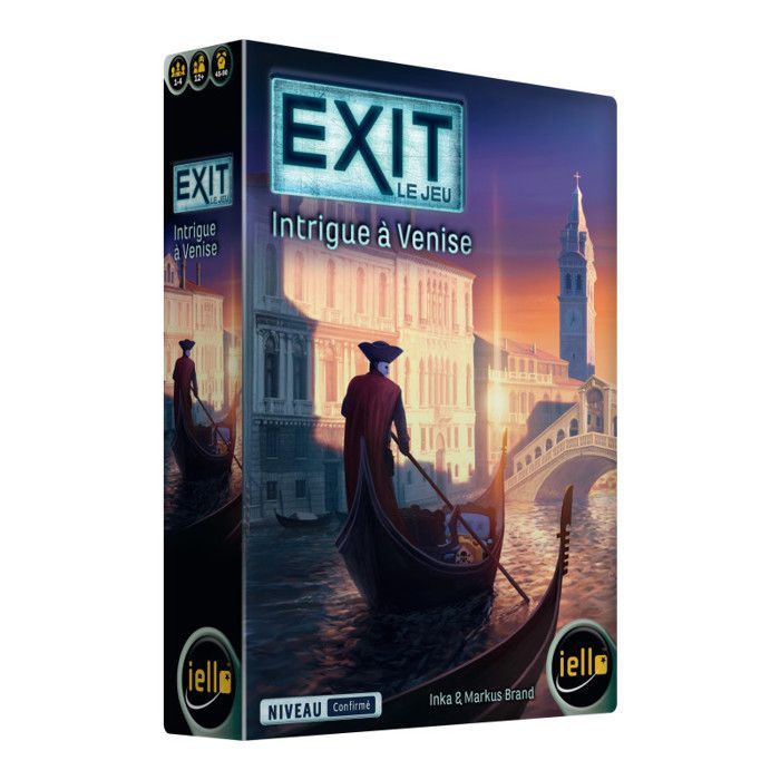 Jeu d'ambiance - IELLO - Intrigue à Venise - Escape game coopératif - 60 min - 1+ joueur