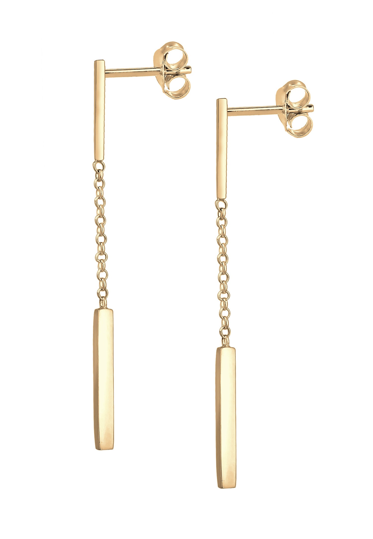 Elli d'Oreilles Geo Pendente Minimal Boucles d'Oreilles Femme - Argent (925/1000)