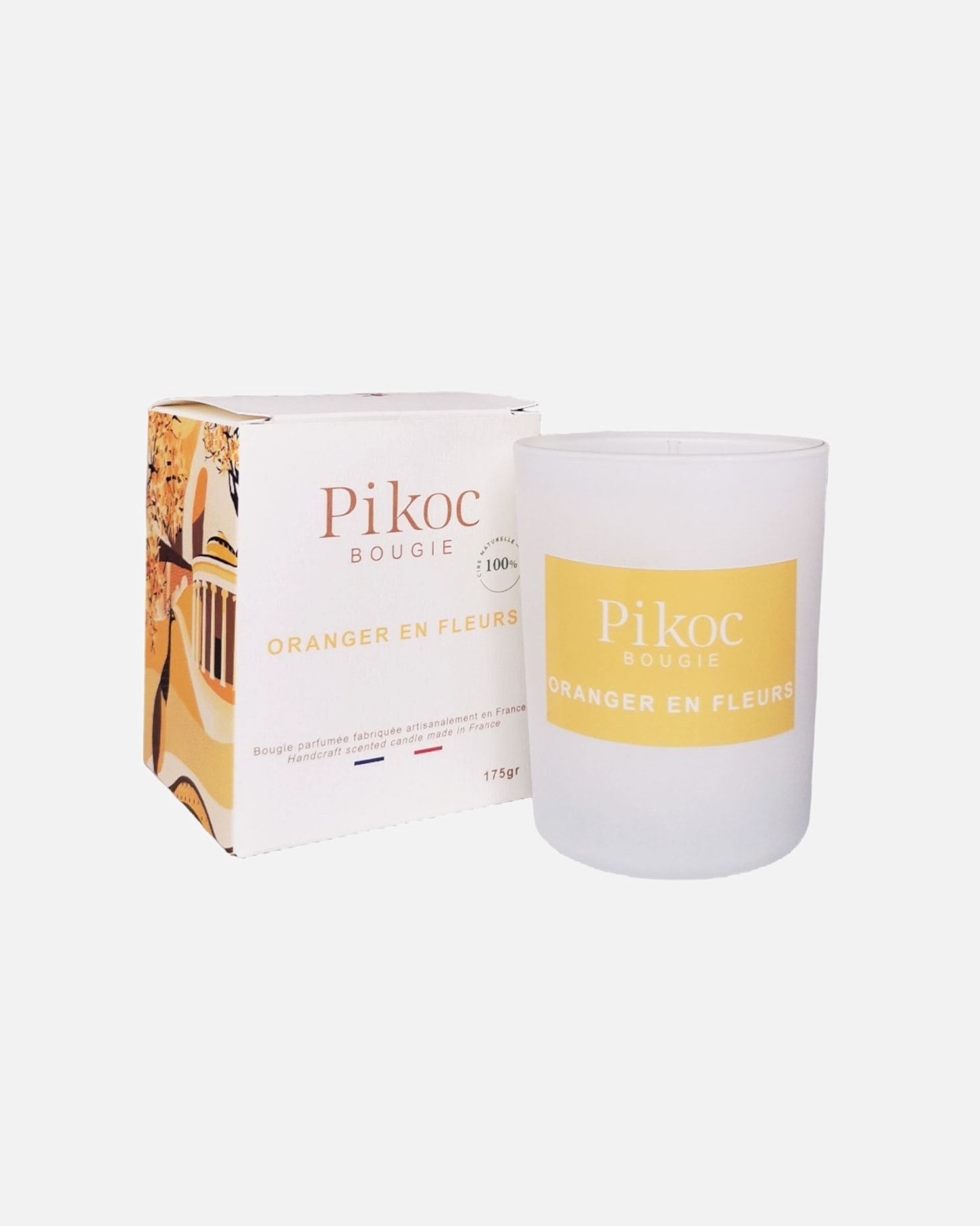 Pikoc Bougie Parfumée Oranger en Fleurs