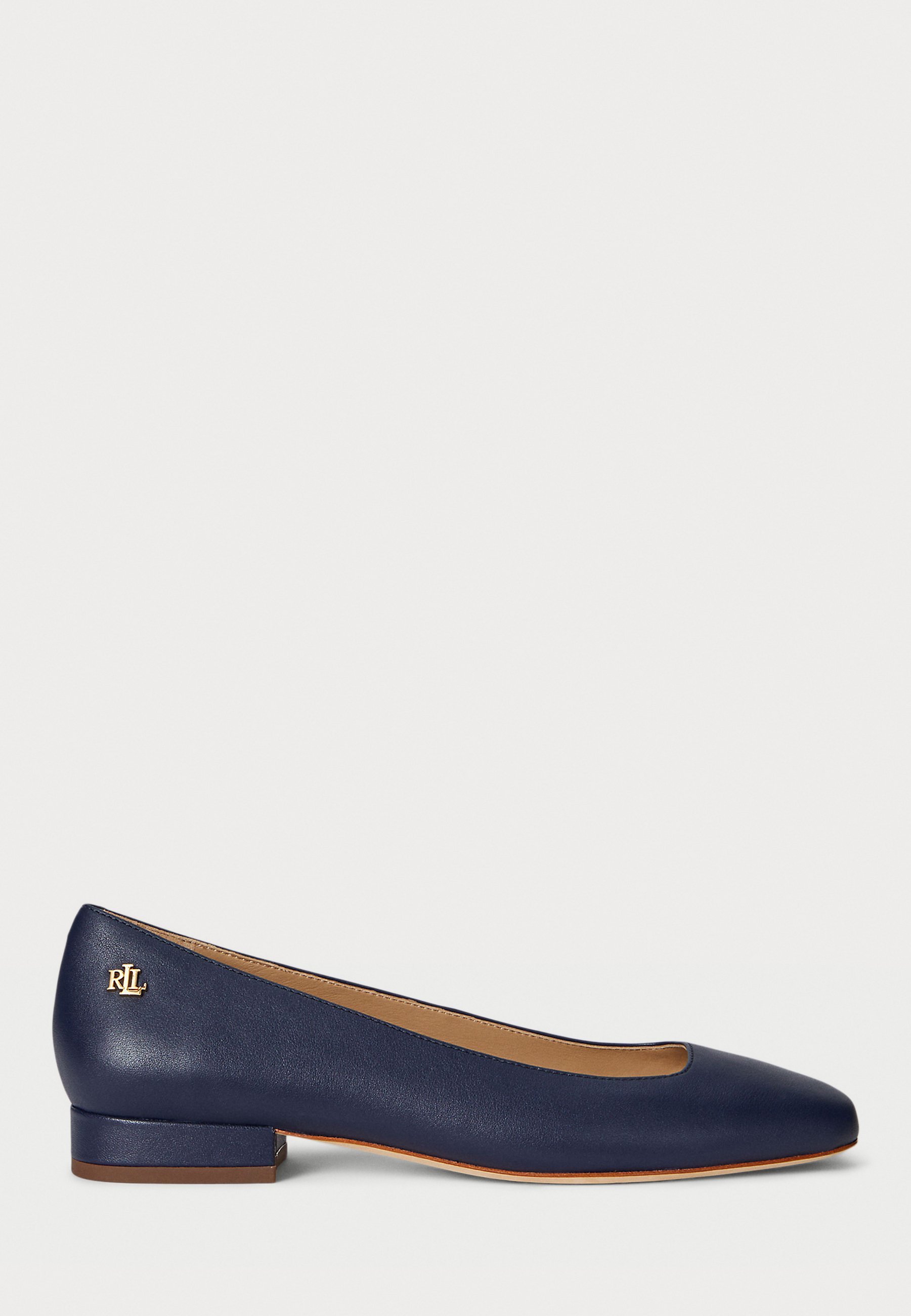 Lauren Ralph Lauren EMELLIE NAPPA LEATHER BALLET FLAT - Balerini - refined navy