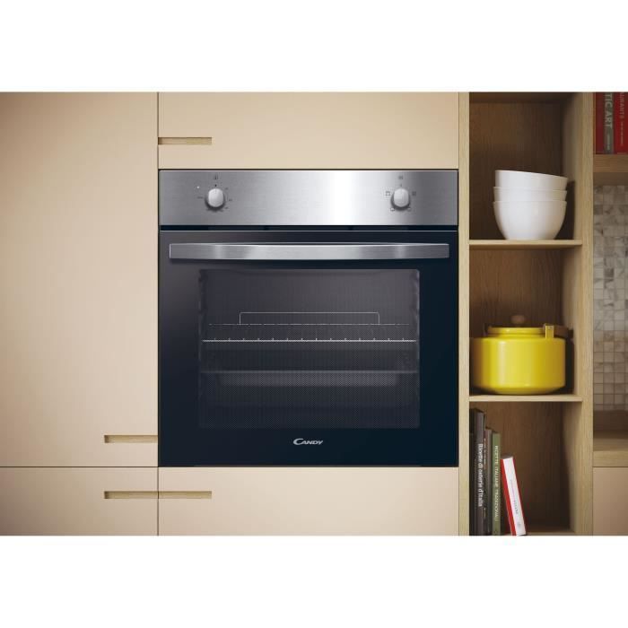 Forno da incasso - Convezione naturale - CANDY FIDC X100 - 70L - Acciaio inox e nero - Classe energetica A