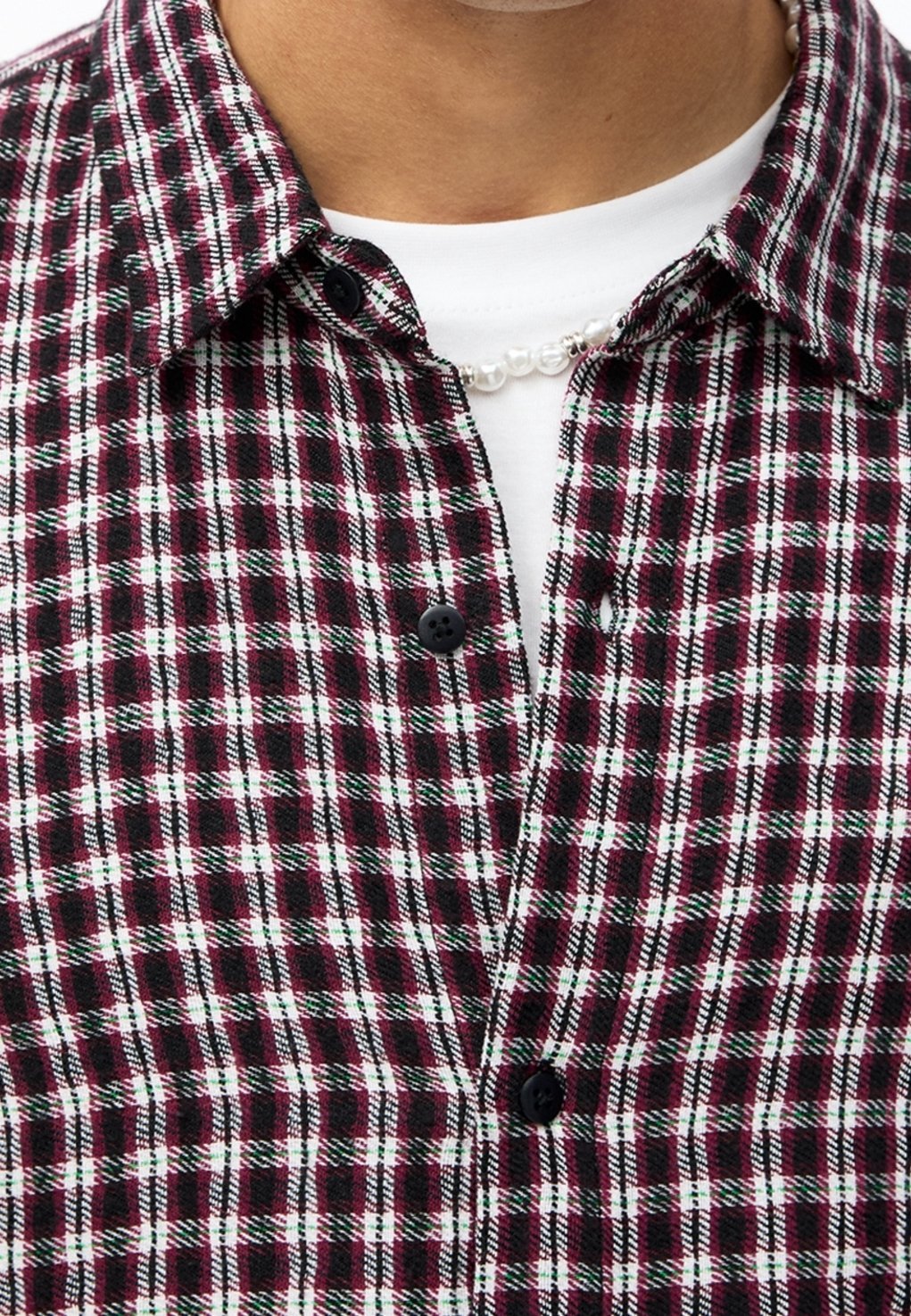 PULL&BEAR Hemd - bordeaux