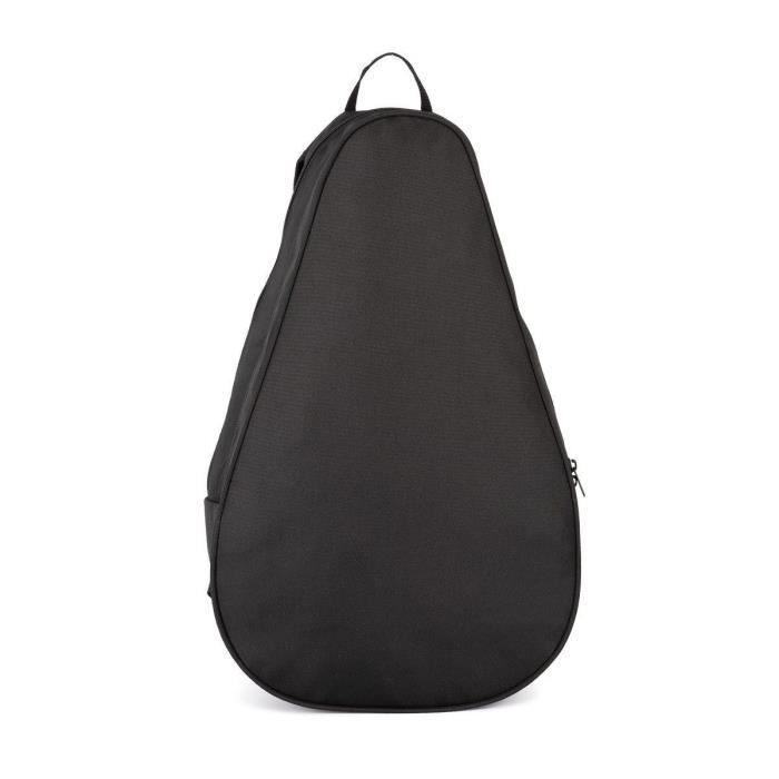Sac à dos porte raquette de padel - KIMOOD - KI0382 - 2 compartiments - 100% polyester recyclé - Noir