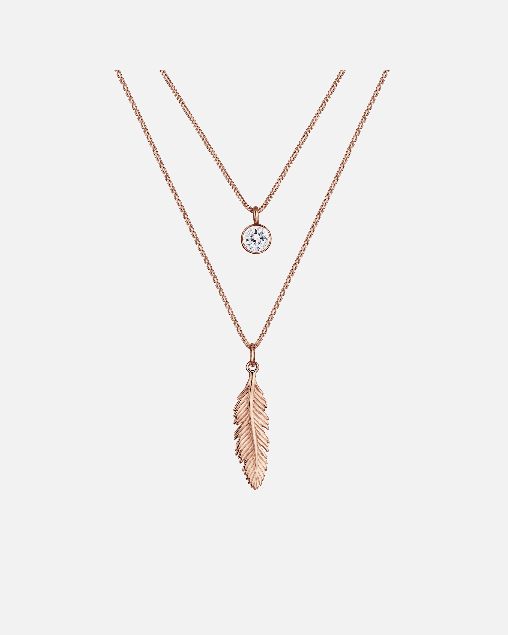 Elli Femmes Plume Boho avec Cristal en Argent Sterling 925