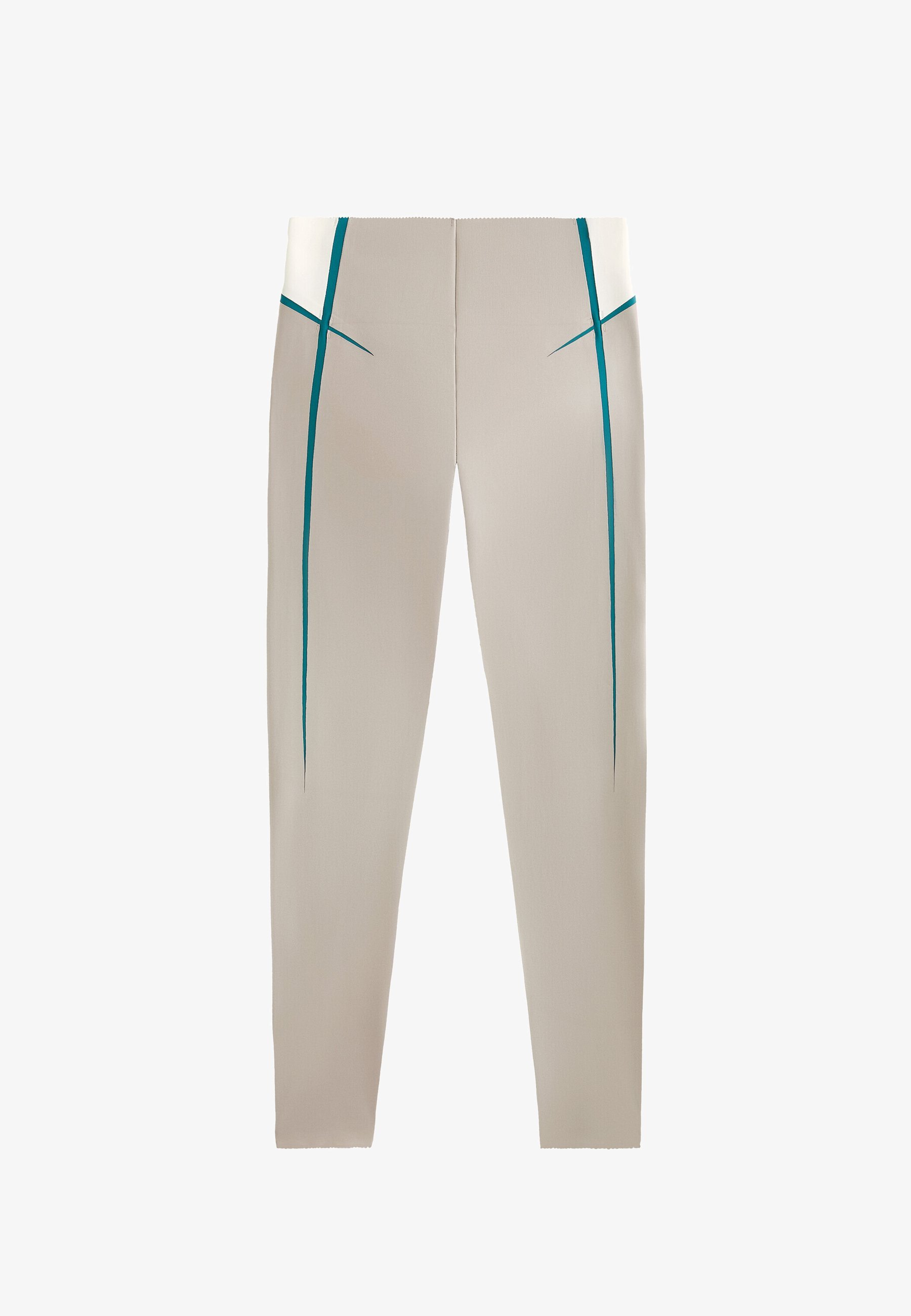 OYSHO COMPRESSIVE CORE CONTROL LINES RISE - Leggings - zand