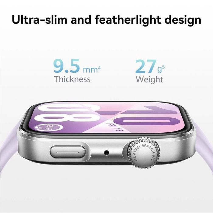 Montre connectée - HUAWEI - Watch Fit 4 - Violet - Affichage numérique - Suivi d'activité