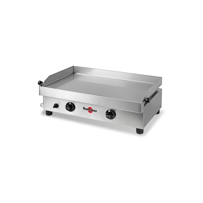 Chapa a gás Krampouz Samba Double PFSB2MA-KR 3000 W em aço inoxidável