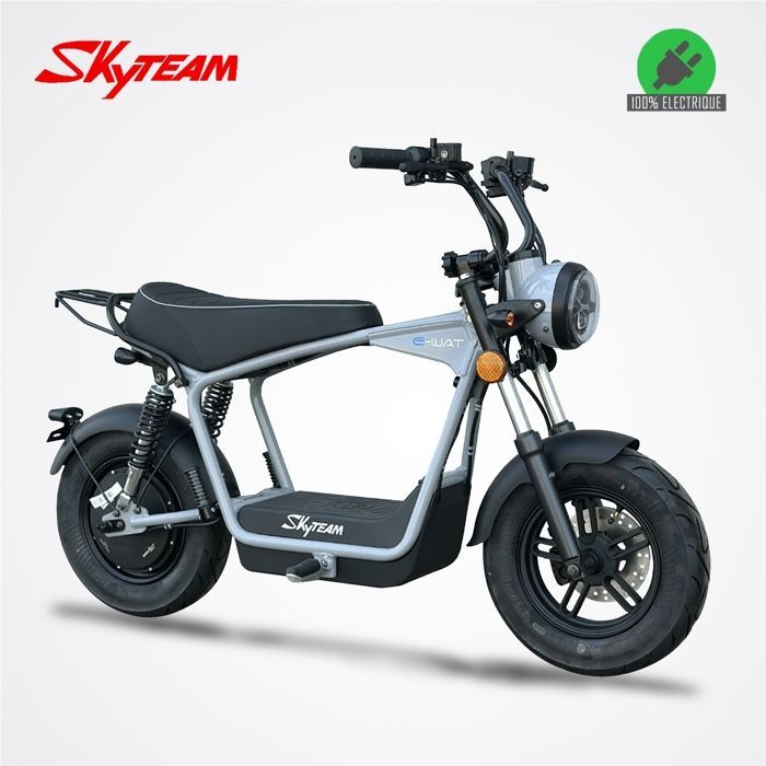 SKYTEAM DAX E-WAT 1200W Electric Motorcycle / Grey