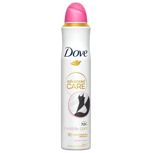 Dove Invisible Care dezodorant v spreju Floral Touch 200 ml