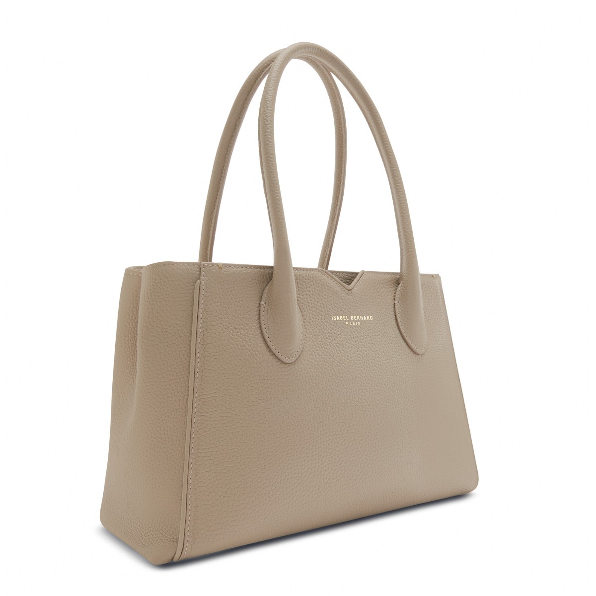 Isabel Bernard handbag Isabel Bernard Honoré Cloe Midi taupe - calfskin - IB25082