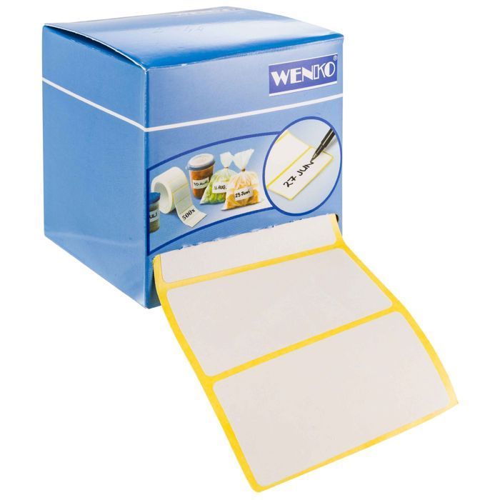 Freezer adhesive labels