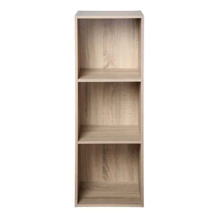 COMPO Contemporary storage unit in oak finish - W 31 cm