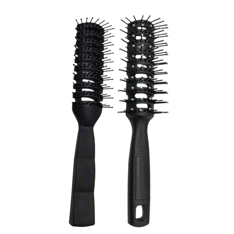 Men Plastic Vent Hair Brush Comb Anti Static High Temperature Resistant Rib Comb Fluffy Men Modeling Hair Massage Brush