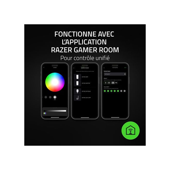 Lumière LED - RAZER - LED-Leuchte - 165 lumens - Intérieur - Objet connecté