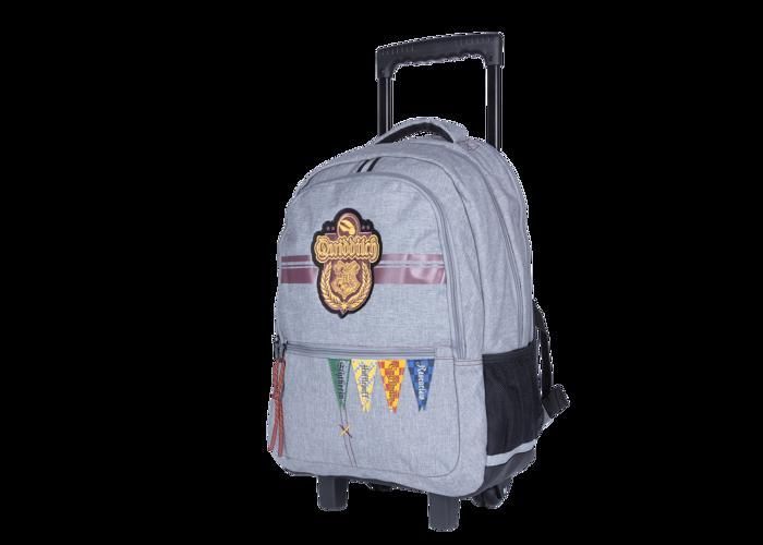 Sac à dos à roulettes - Harry Potter University - Quidditch - Gris - 2 compartiments - Mixte