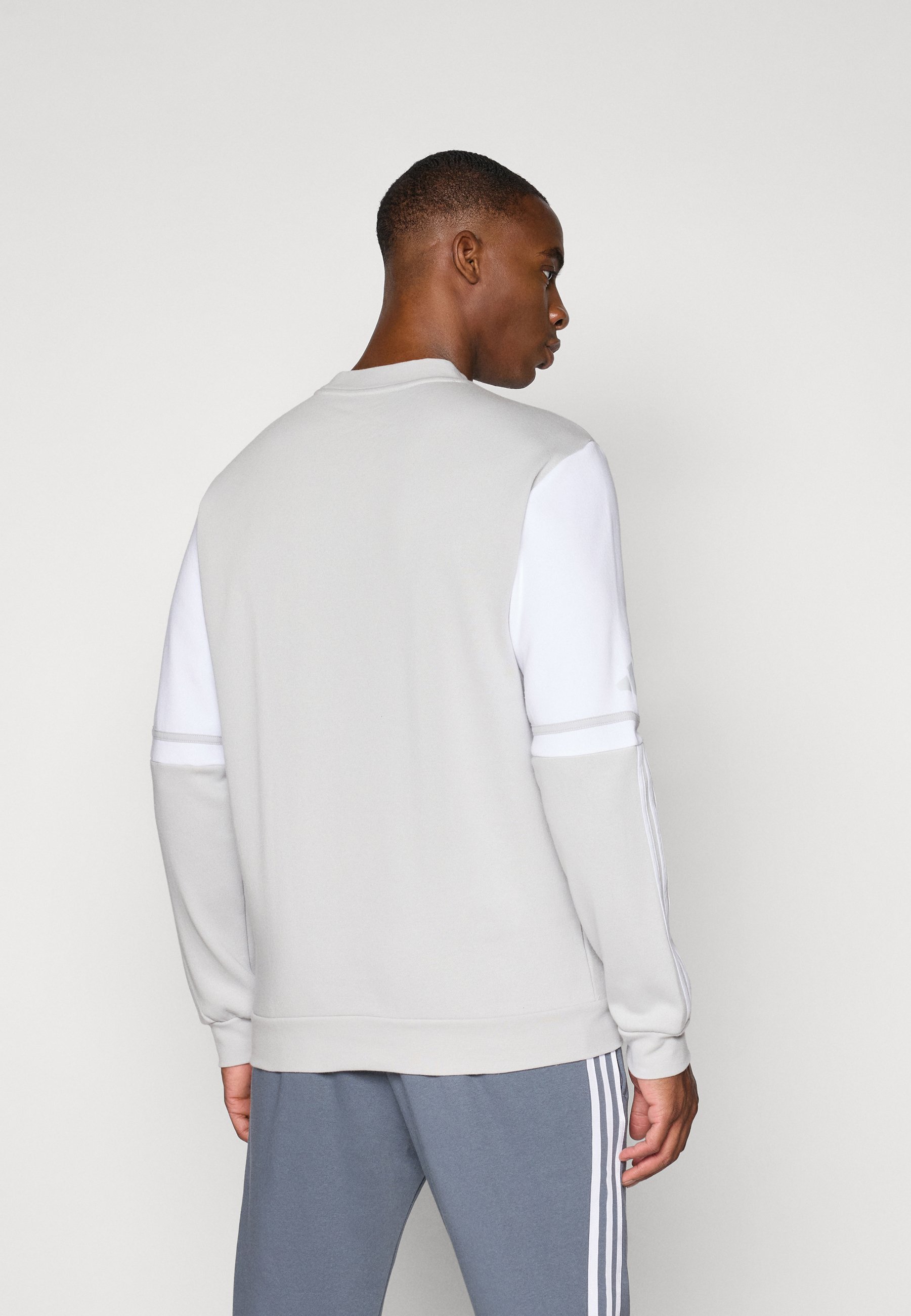 adidas Performance SQUADRA25 CREW - Sweat-shirt - Gris clair/blanc