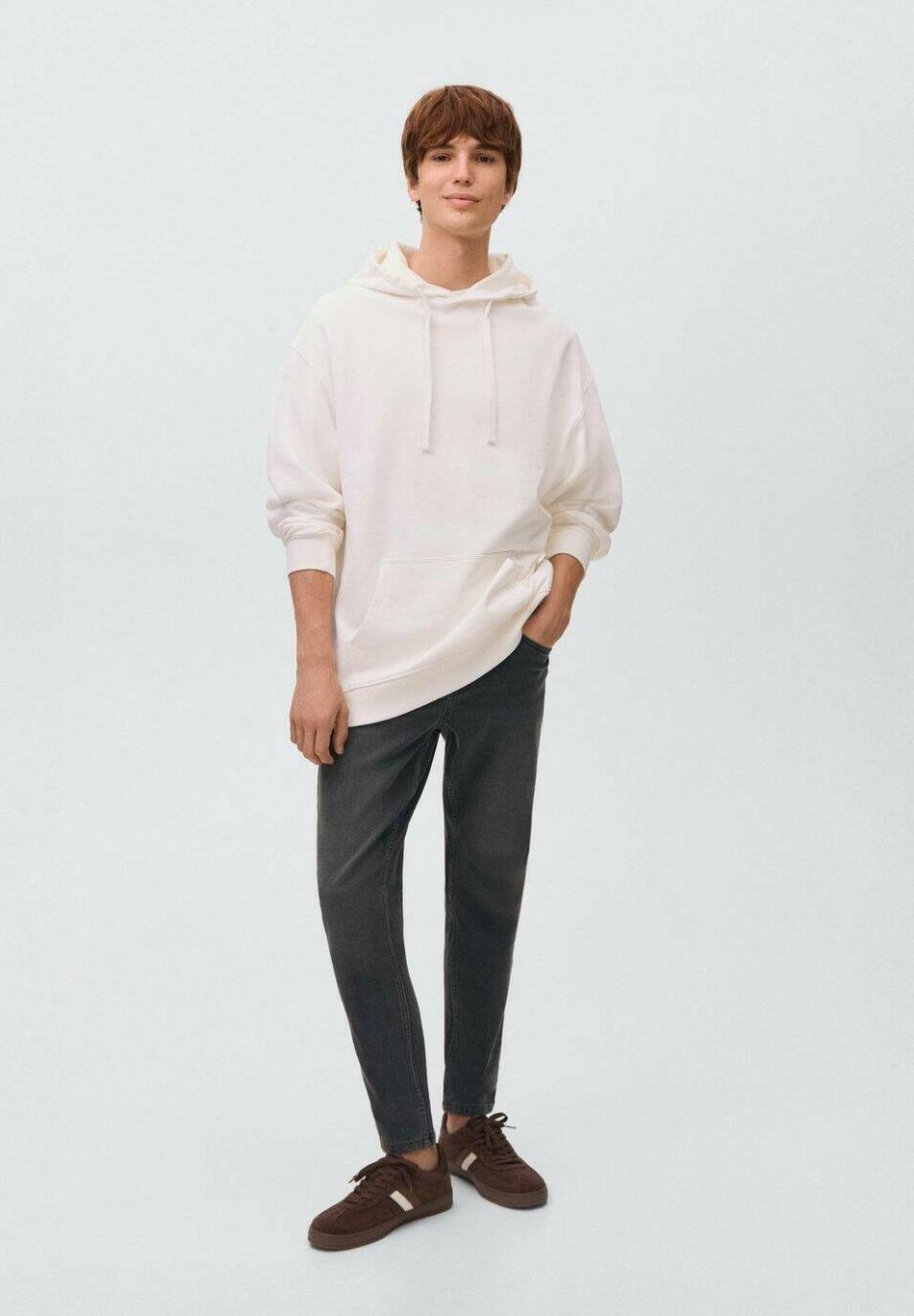 Mango Kids Slim fit -farkut - harmaa denim