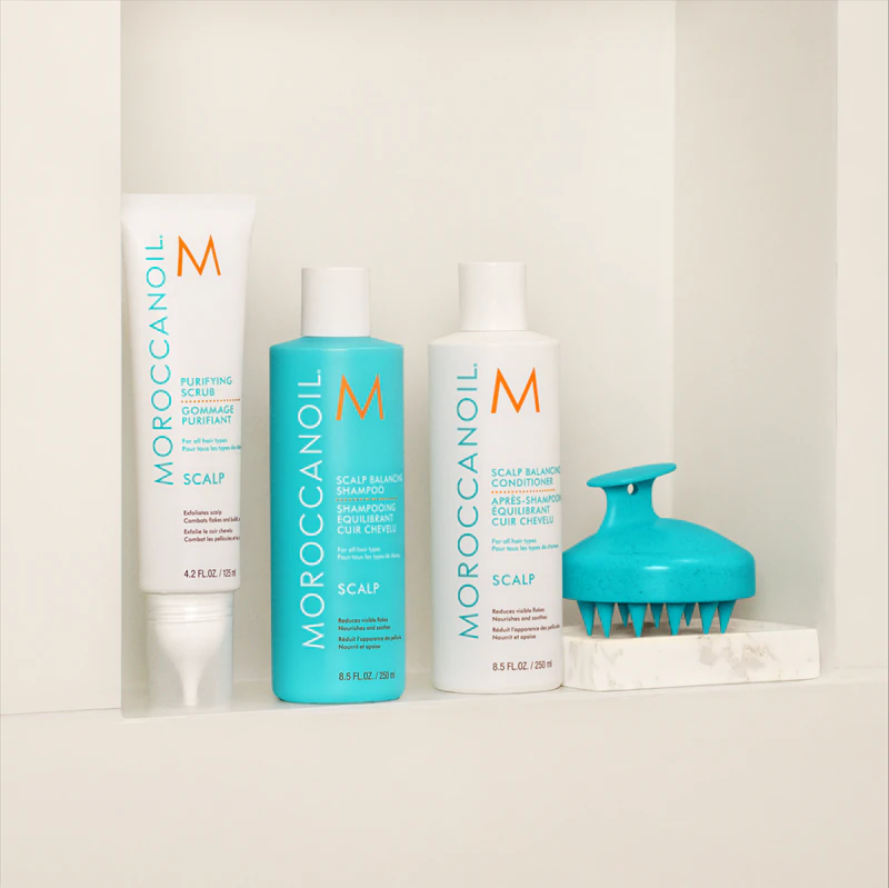 Shampoo equilibrante para o couro cabeludo Moroccanoil: shampoo calmante para cabelos oleosos.
