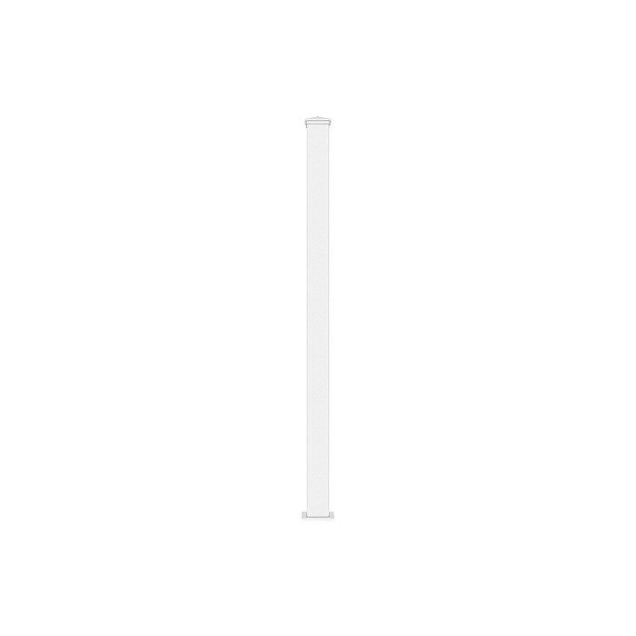 Poste de puerta de aluminio - 15 cm de ancho x 190 cm de alto - blanco - NERETO