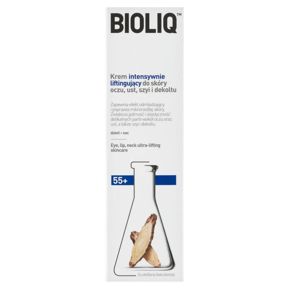 Bioliq 55+ Krem intensywnie liftingujący do skóry oczu, ust, szyi i dekoltu