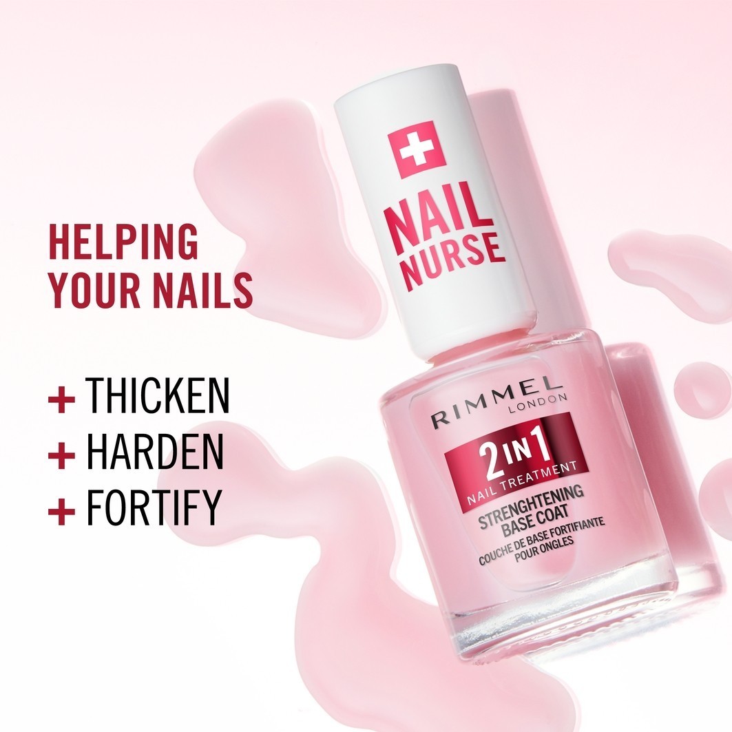 Rimmel London 2-u-1 podlak za nokte i učvršćivač za nokte – 12 ml